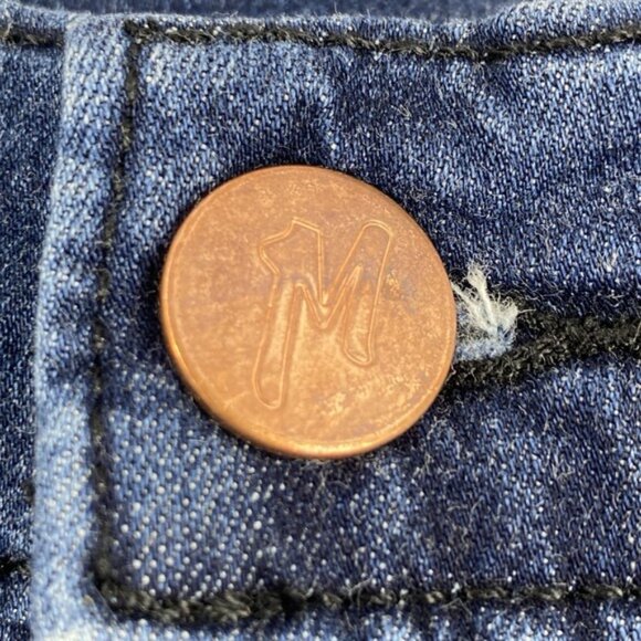 Mugsy Studio‎ Blue Jeans Men's 34x29 FLX3NSB Slim Straight Dark Wash Stretch - Picture 14 of 16